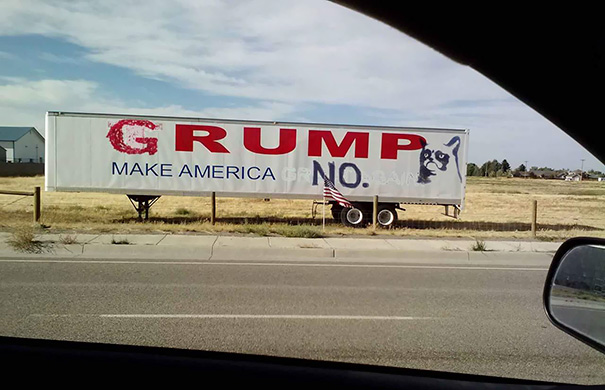 Someone Didn't Like Trump