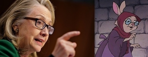 Hillary Clinton as Mother Rabbit