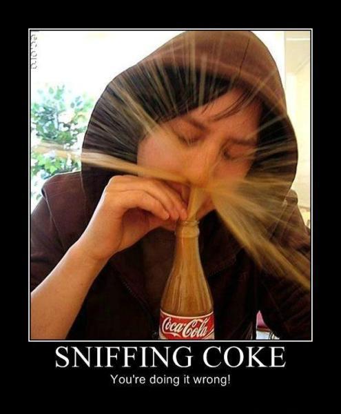 Snorting Coke