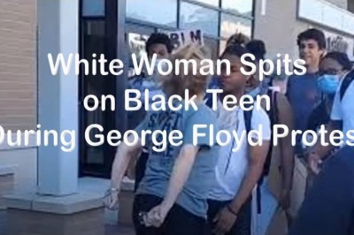 White Woman Spits on Black Teenager During George Floyd Protest in Wisconsin