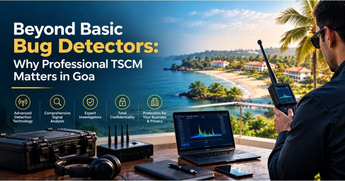 Beyond Basic Bug Detectors: Why Professional TSCM Matters in Goa