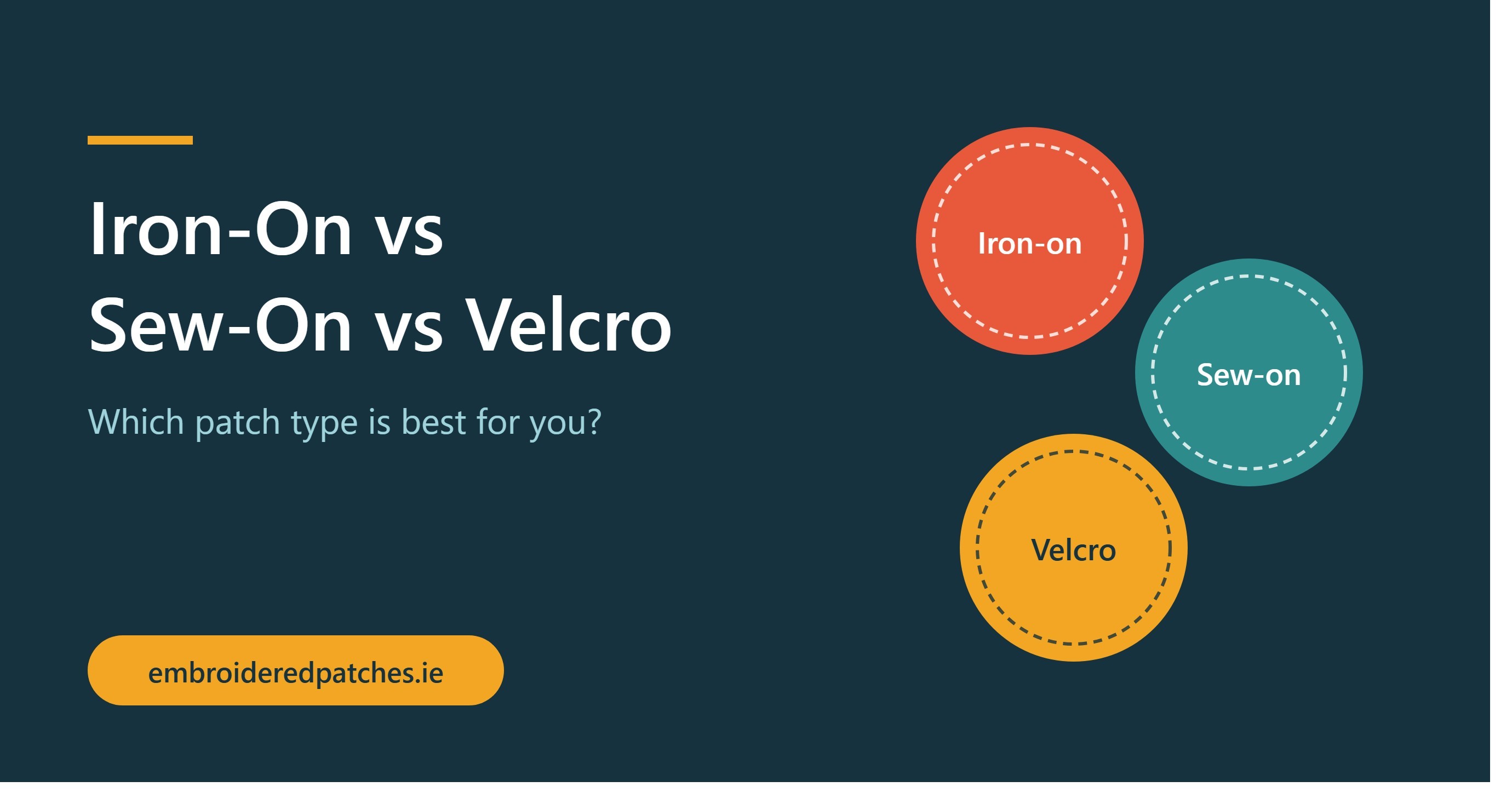 Iron-On vs Sew-On vs Velcro: Which Patch Type Is Best for You?