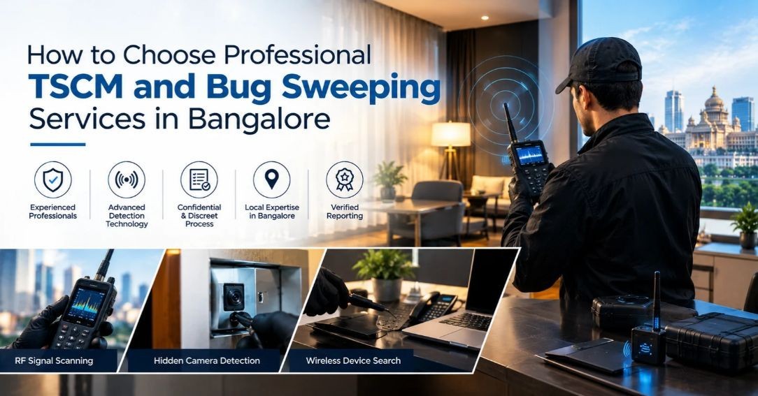 How to Choose Professional TSCM and Bug Sweeping Services in Bangalore