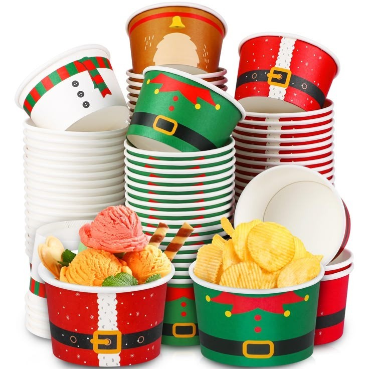 Heavy-Duty Paper Dessert Bowls Designed For Takeaway Orders